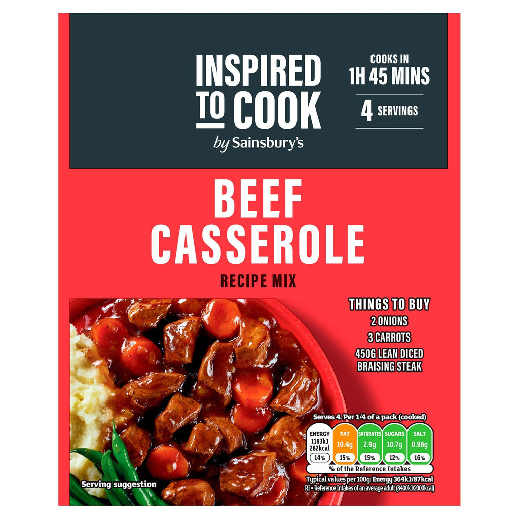 Sainsbury's Beef Casserole Recipe Mix, Inspired to Cook 40g