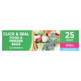 Sainsbury's Click & Seal Food Freezer Small Bags x25 GOODS Sainsburys   