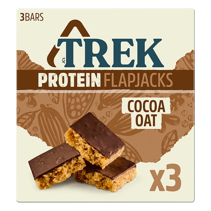 TREK Protein Flapjacks Salted Caramel 3 x 50g GOODS Holland&Barrett