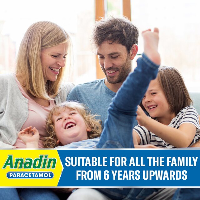 Anadin Paracetamol Pain Relief for Headaches Cold & Flu Tablets 16    16 per pack - McGrocer