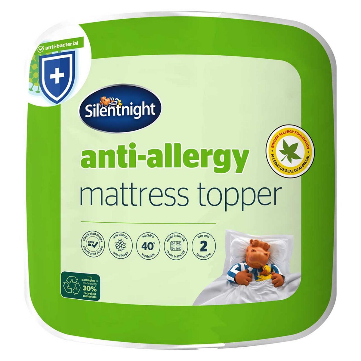 Silentnight Anti Allergy Mattress Topper - Single GOODS Boots   