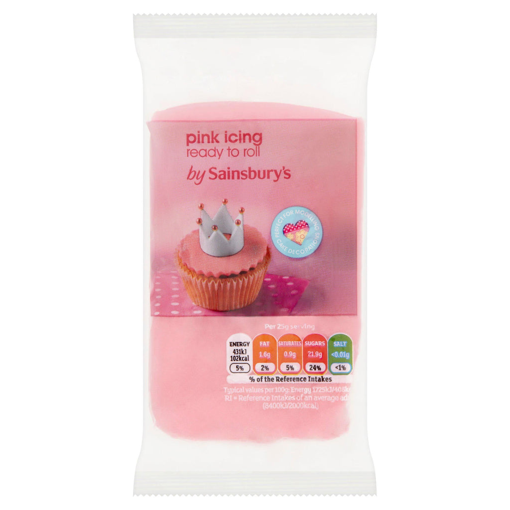 Sainsbury's Ready to Roll Pink Icing 250g