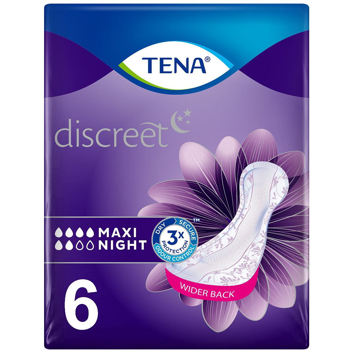 TENA Lady Maxi Night Incontinence Pads - 6 pack GOODS Boots   