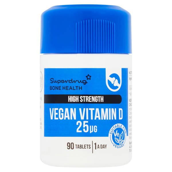 Superdrug Vegan Vitamin D 25µg 90s