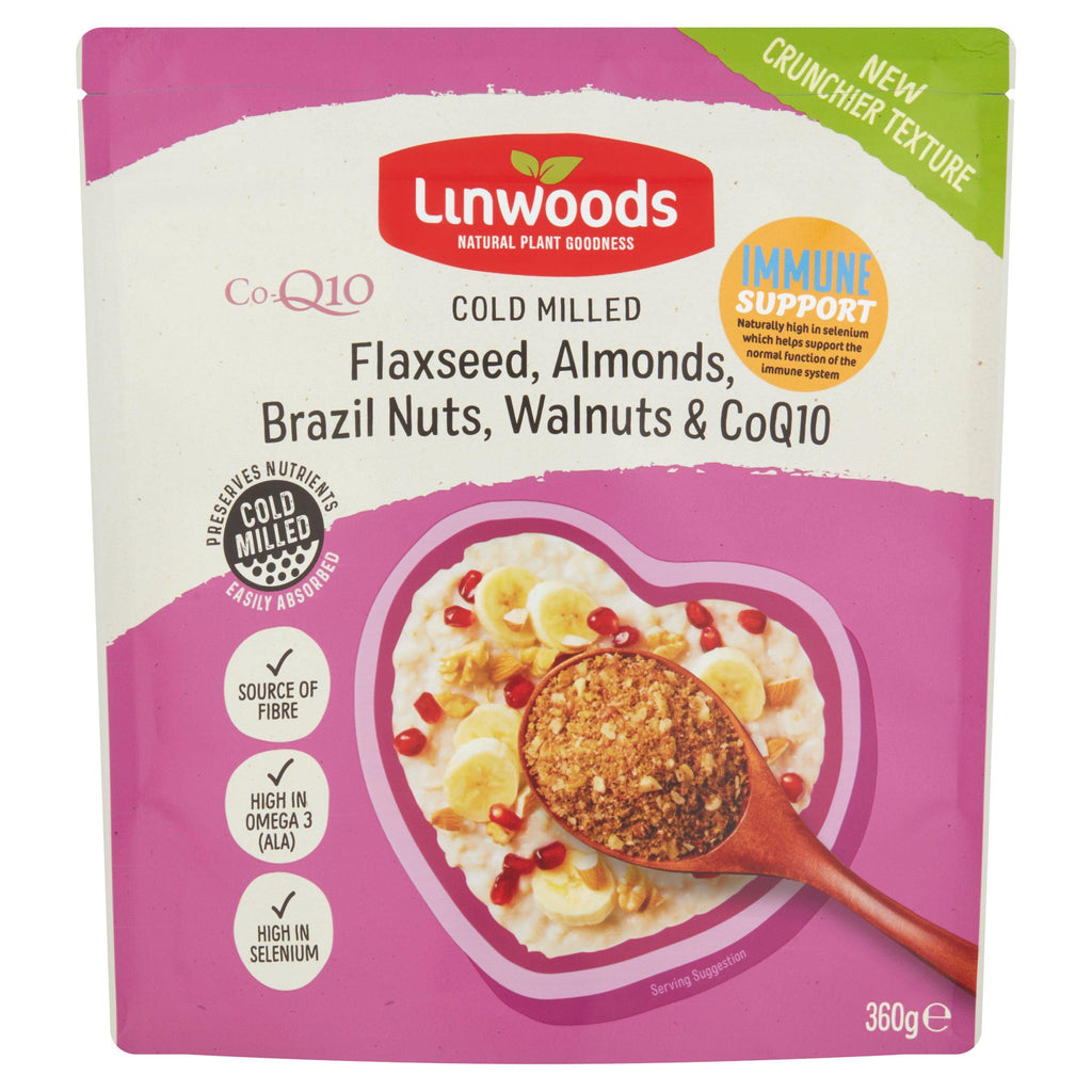 Linwoods Milled Flaxseed, Walnuts, Brazil Nuts, Almonds & Q10 360g