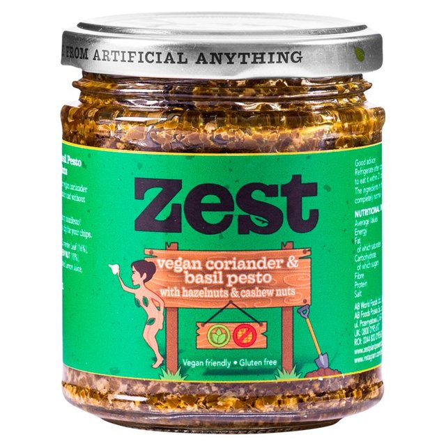 Zest Vegan Coriander & Basil Pesto   165g GOODS M&S   