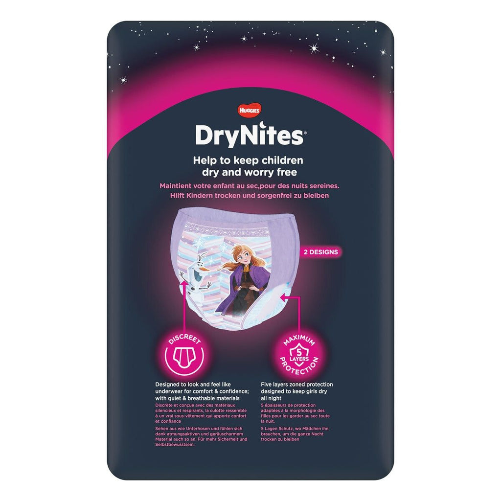 Huggies DryNites Pyjama Pants for Girls Years 4-7, 30 Pack