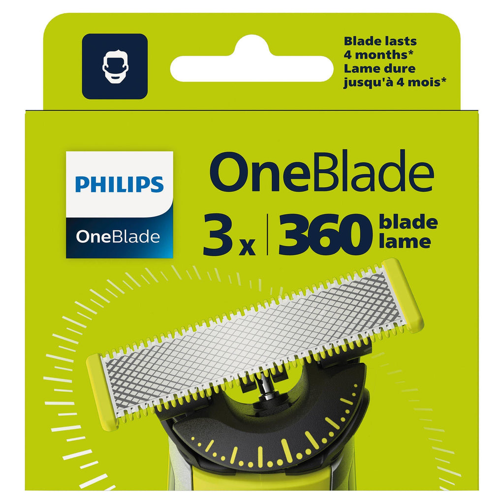 Philips Oneblade 360 Replacement Blades For Face x3