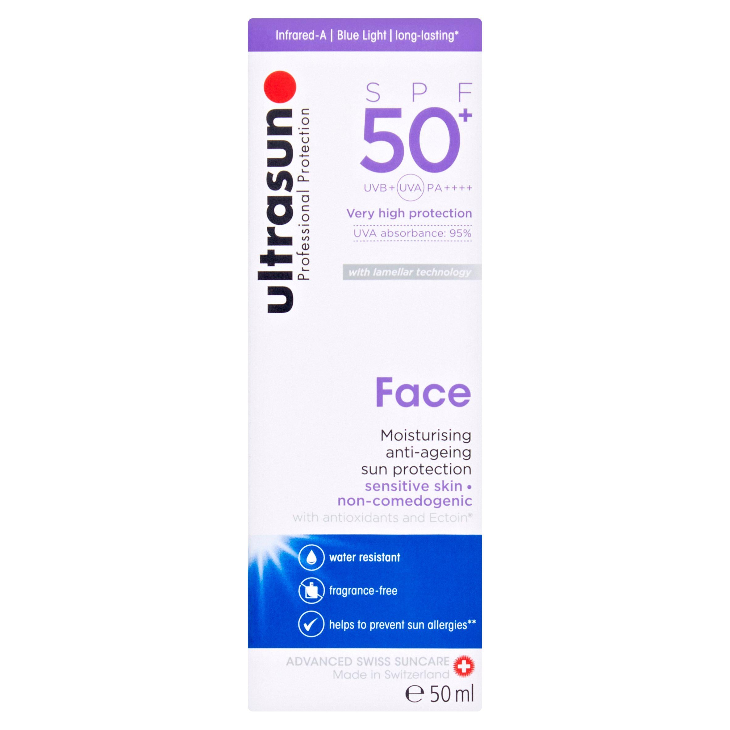 Ultrasun Professional Protection SPF 50 Face Moisturising Anti Ageing Sun Protection 50ml GOODS Sainsburys   