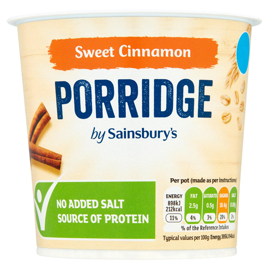 Sainsbury's Sweet Cinnamon Porridge 57g