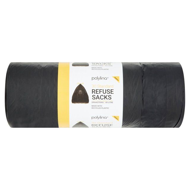 Polylina Drawstring Refuse Sacks 80L   30 per pack GOODS M&S   