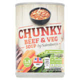 Sainsbury's Chunky Beef & Vegetable Soup 400g Soups Sainsburys   