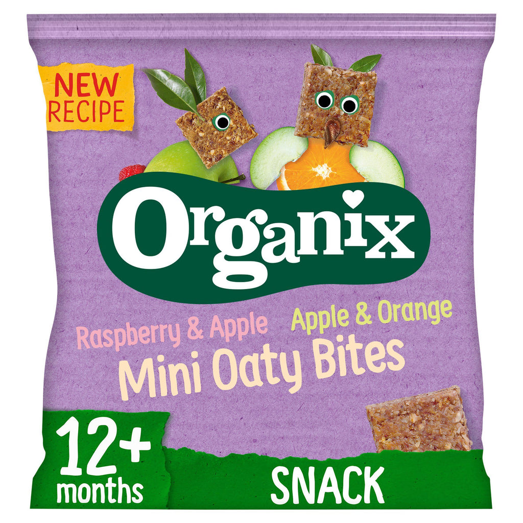 Organix Raspberry Apple & Orange Mini Oaty Bites 110g