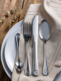 Silver 16pc Heart Stainless Steel Set