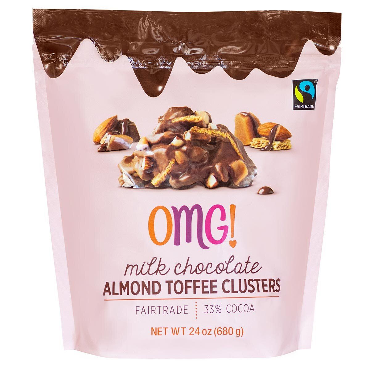 OMG! Milk Chocolate Almond Toffee Clusters, 680g GOODS Costco UK