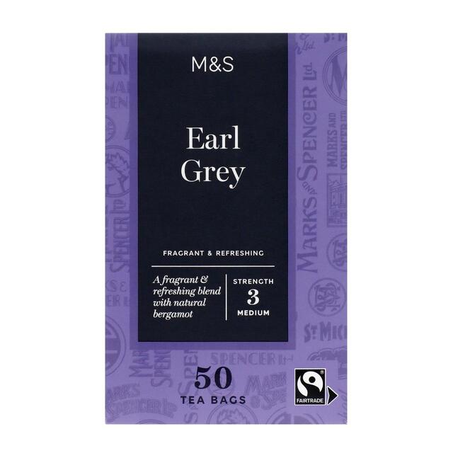 M&S Fairtrade Earl Grey Tea Bags   50 per pack