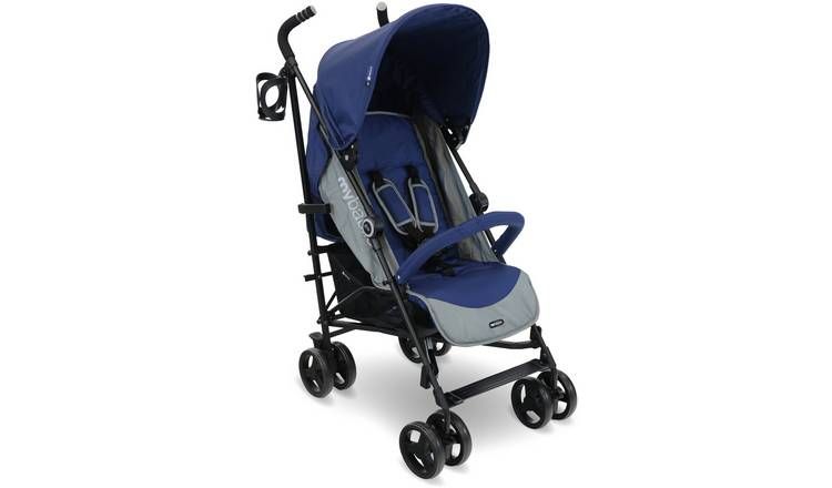 My Babiie MB02 Lightweight Stroller - Blue and Grey