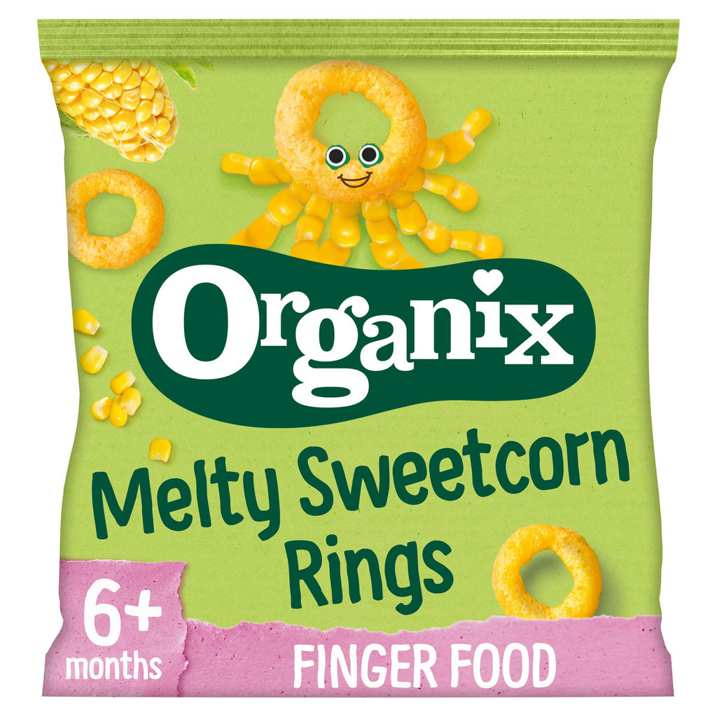 Organix Melty Organic Sweetcorn Rings Baby Puffs 6 months+ 20g