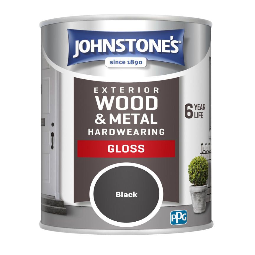 Johnstone's Black Exterior Gloss Paint