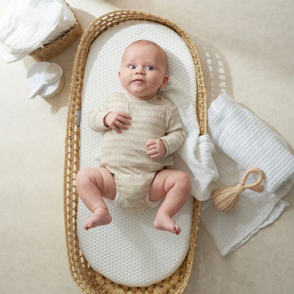 The Tiny Bed Co. Luxury Basket Changing Mat - With Soft Fabric Cover