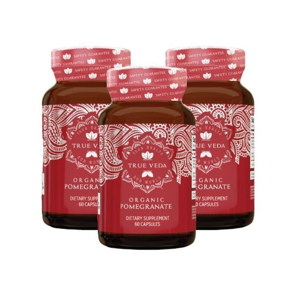 True Veda | Organic Pomegranate 15:1 Extract| Vegan 180 Caps GOODS Superdrug   