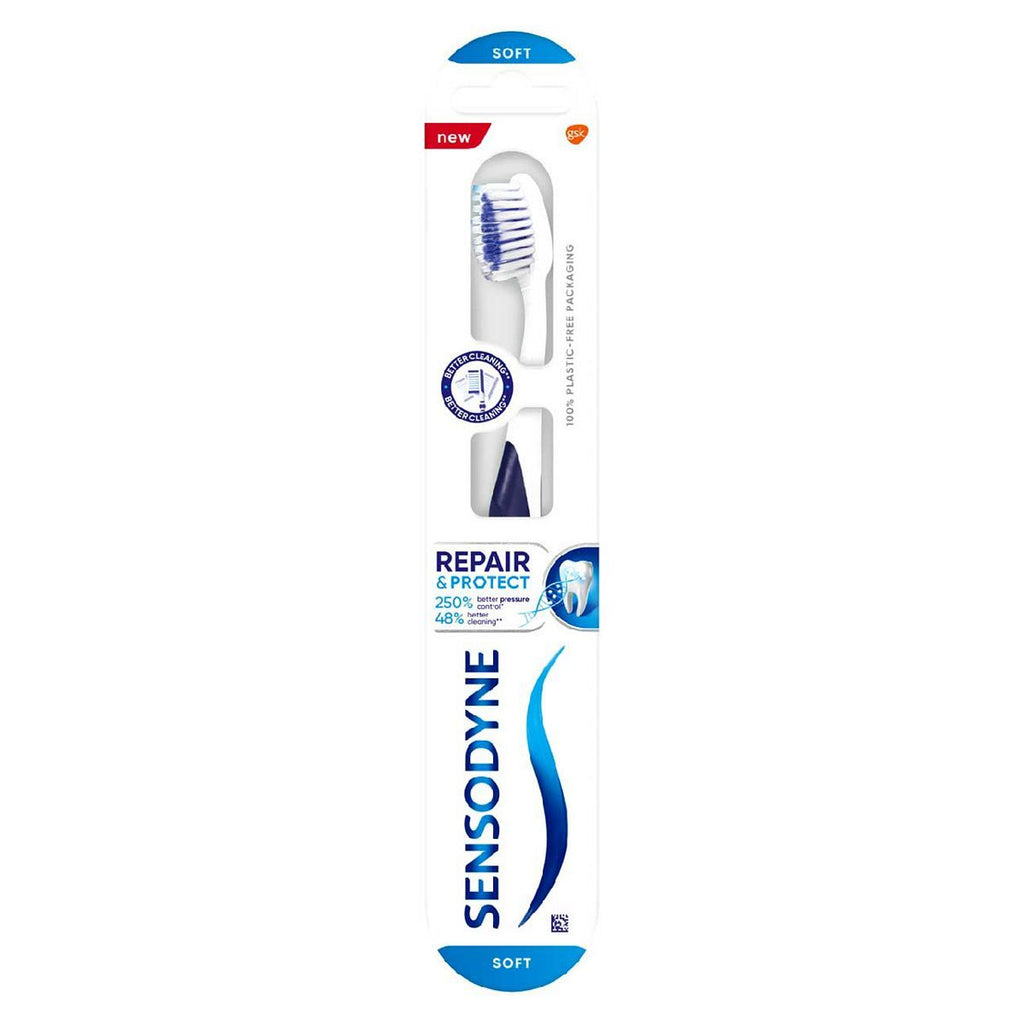 Sensodyne Sensitive Toothbrush, Repair & Protect Toothbrush with Duoflex Neck