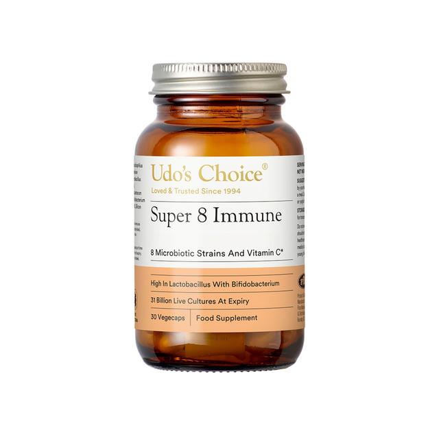 Udo's Choice Super 8 High Count Microbiotics Supplement Vegetable Capsules    30 per pack GOODS M&S   