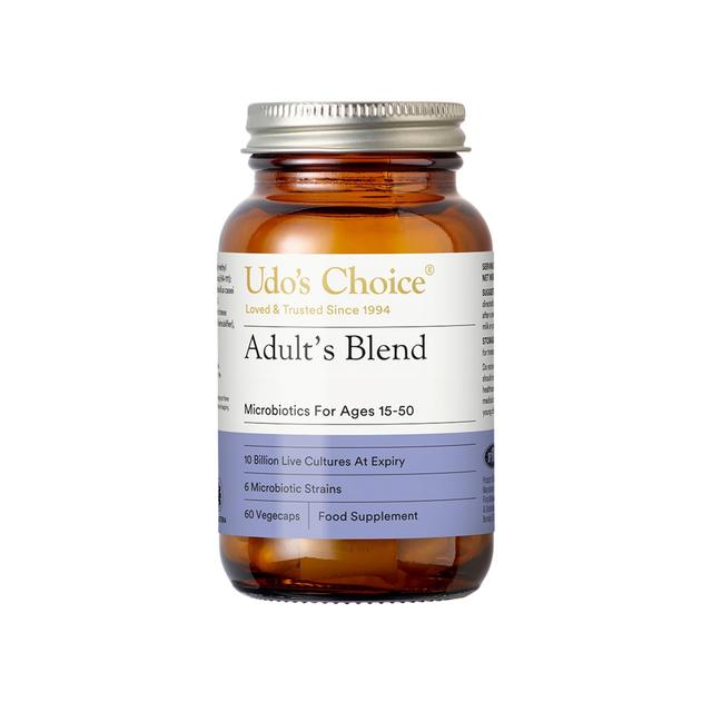 Udo's Choice Adult's Blend Microbiotics Supplement Vegetable Capsules    60 per pack