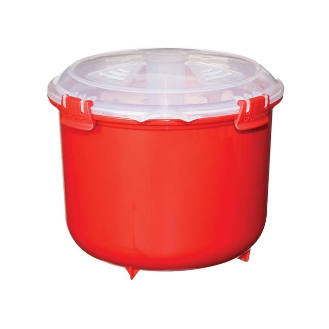 Sistema Plastic Microwave Rice Steamer Red 2.6L GOODS M&S   