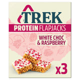 Trek White Choc & Raspberry Protein Flapjack Cereals ASDA   