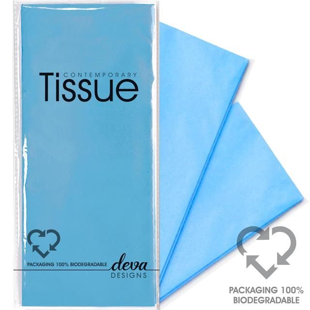 Soft Blue Tissue Paper   4 per pack