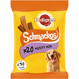 Pedigree Schmackos Adult Dog Treats Meaty Multi Mix Strips x20 144g Dog chews Sainsburys   