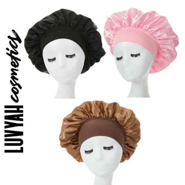 LUVYAH Cosmetics Brown Satin Hair Bonnet