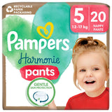 Pampers Harmonie Nappy Pants Size 5, 20 Nappies, 12kg-17kg GOODS ASDA   