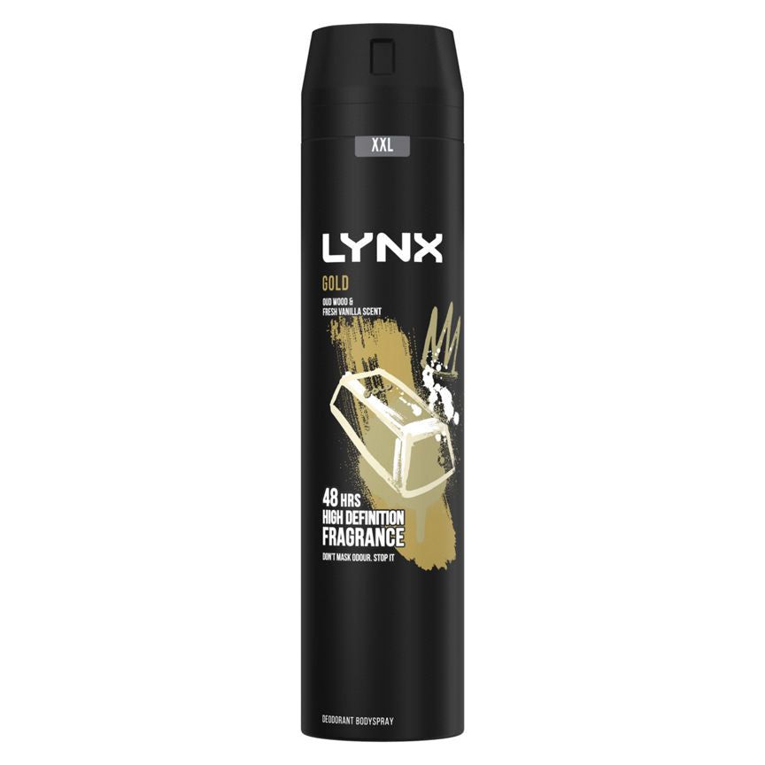 Lynx Gold Deodorant & Body Spray Oud Wood & Dark Vanilla