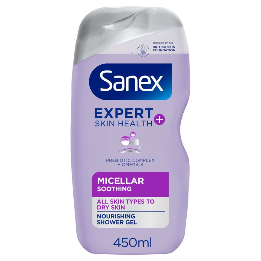 Sanex Expert Skin Health+ Micellar Soothing Shower Gel 450ml