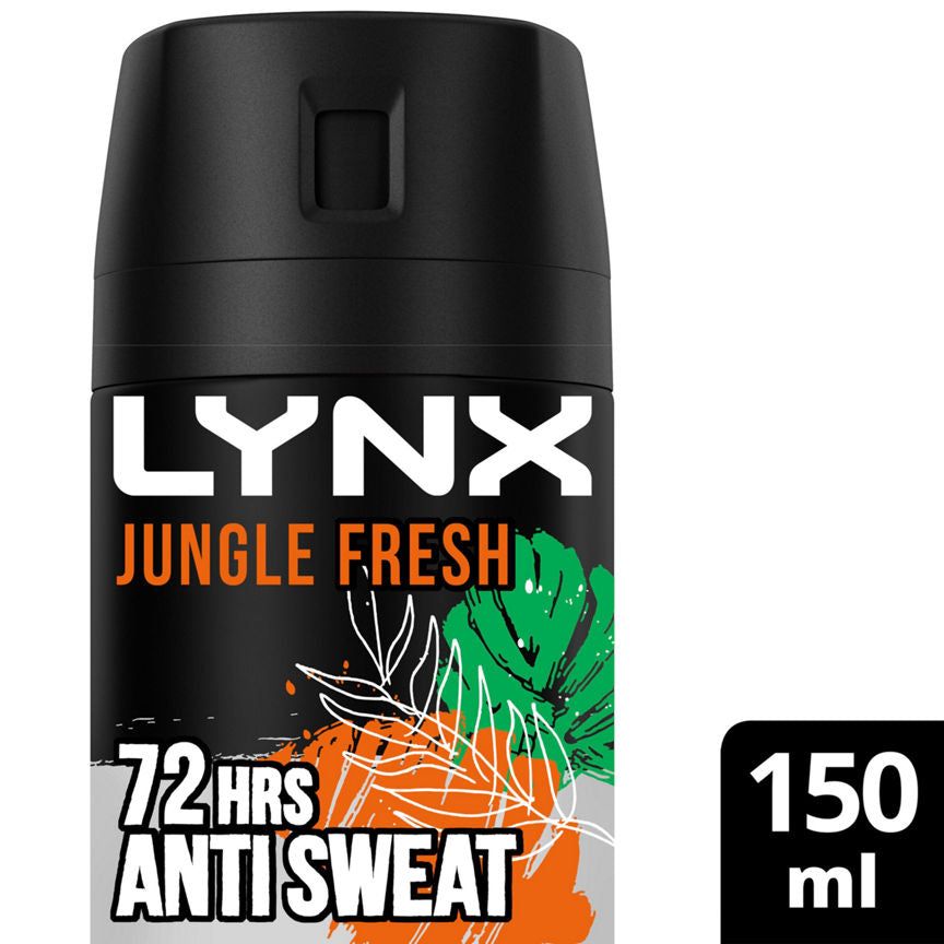 Lynx Antiperspirant Deodorant Jungle Fresh 150 ml GOODS ASDA   