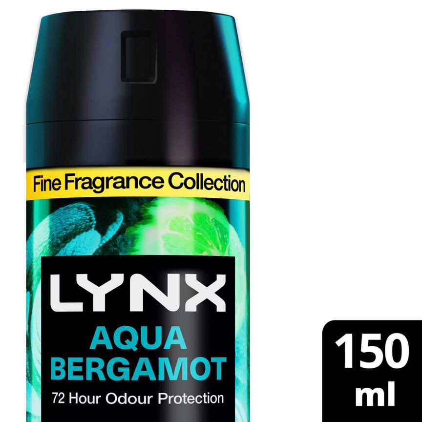 Lynx Fine Fragrance Collection Premium Deodorant Bodyspray Aqua Bergamot 150 ml