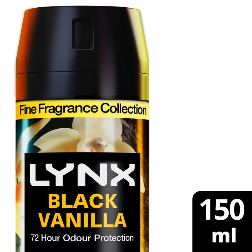 Lynx Fine Fragrance Collection Premium Deodorant Bodyspray Black Vanilla 150 ml