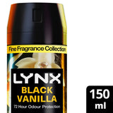 Lynx Fine Fragrance Collection Premium Deodorant Bodyspray Black Vanilla 150 ml GOODS ASDA   