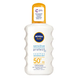 Nivea Sun Sensitive Immediate Protect Sunscreen Spray SPF 50 200ml GOODS Sainsburys   