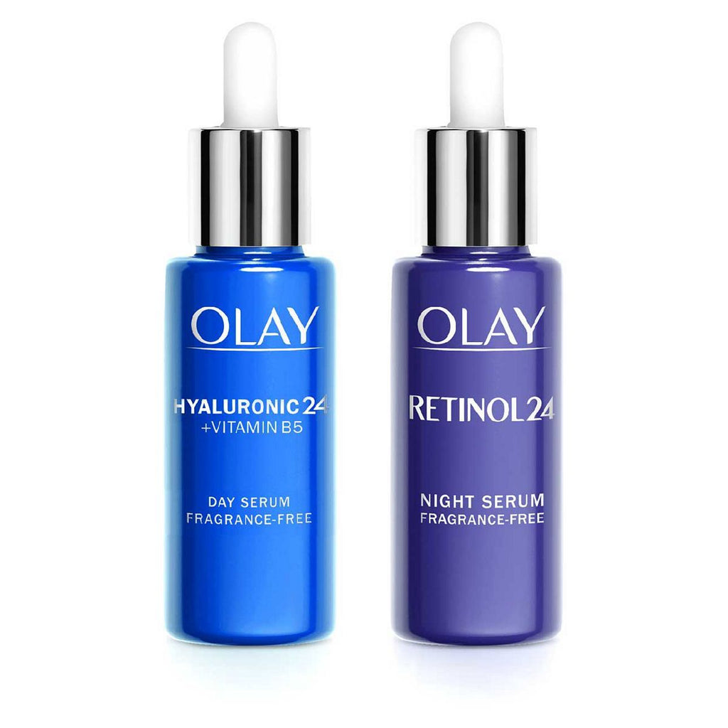 Olay New Year, New Dew with Hyaluronic Acid + Vitamin B5 Day and Retinol Night Serum