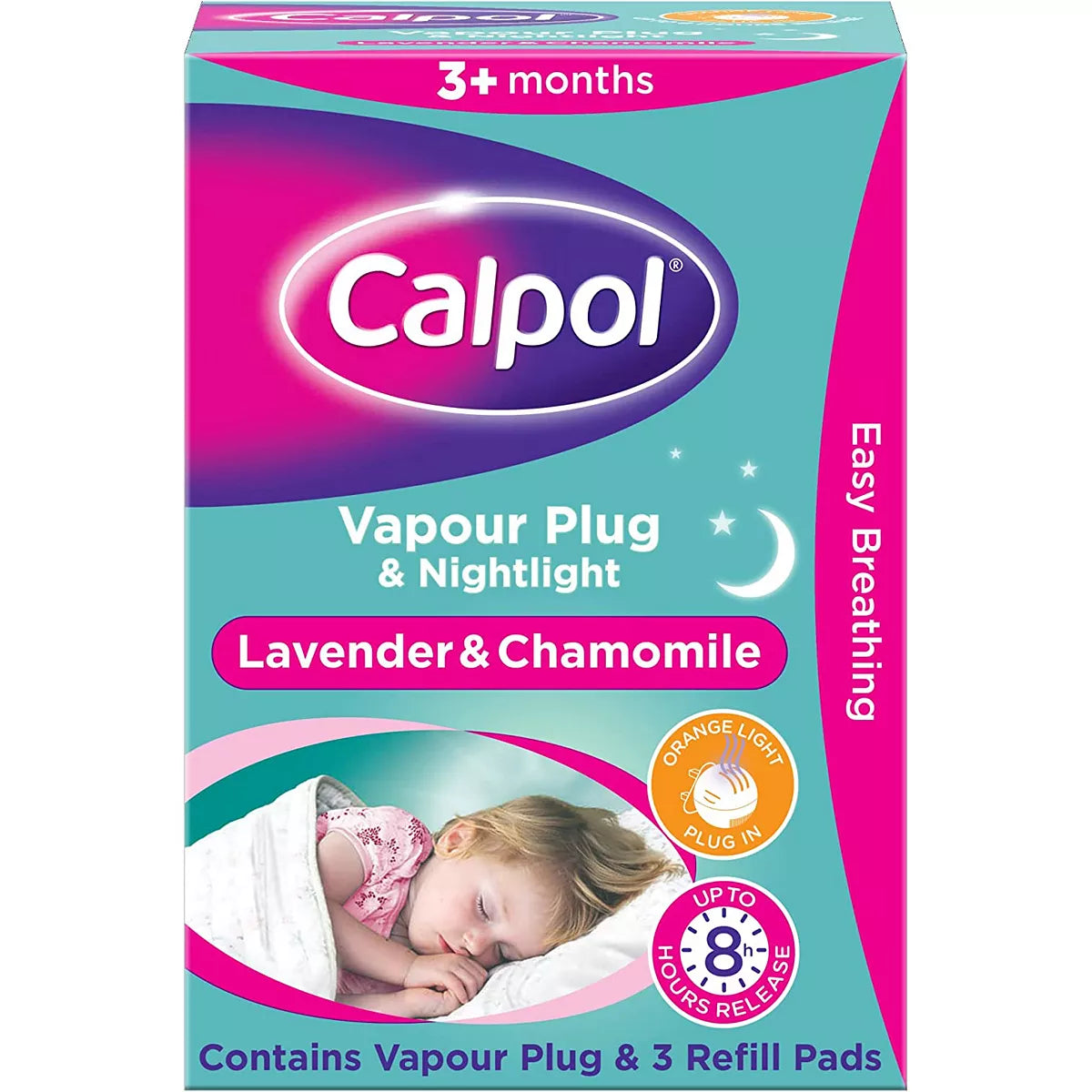 Calpol Vapour Plug & Nightlight Lavender & Chamomile + 3 Refill Pads - McGrocer