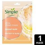 Simple Kind to Skin Radiance Boosting Sheet Mask 1 PC GOODS Superdrug   