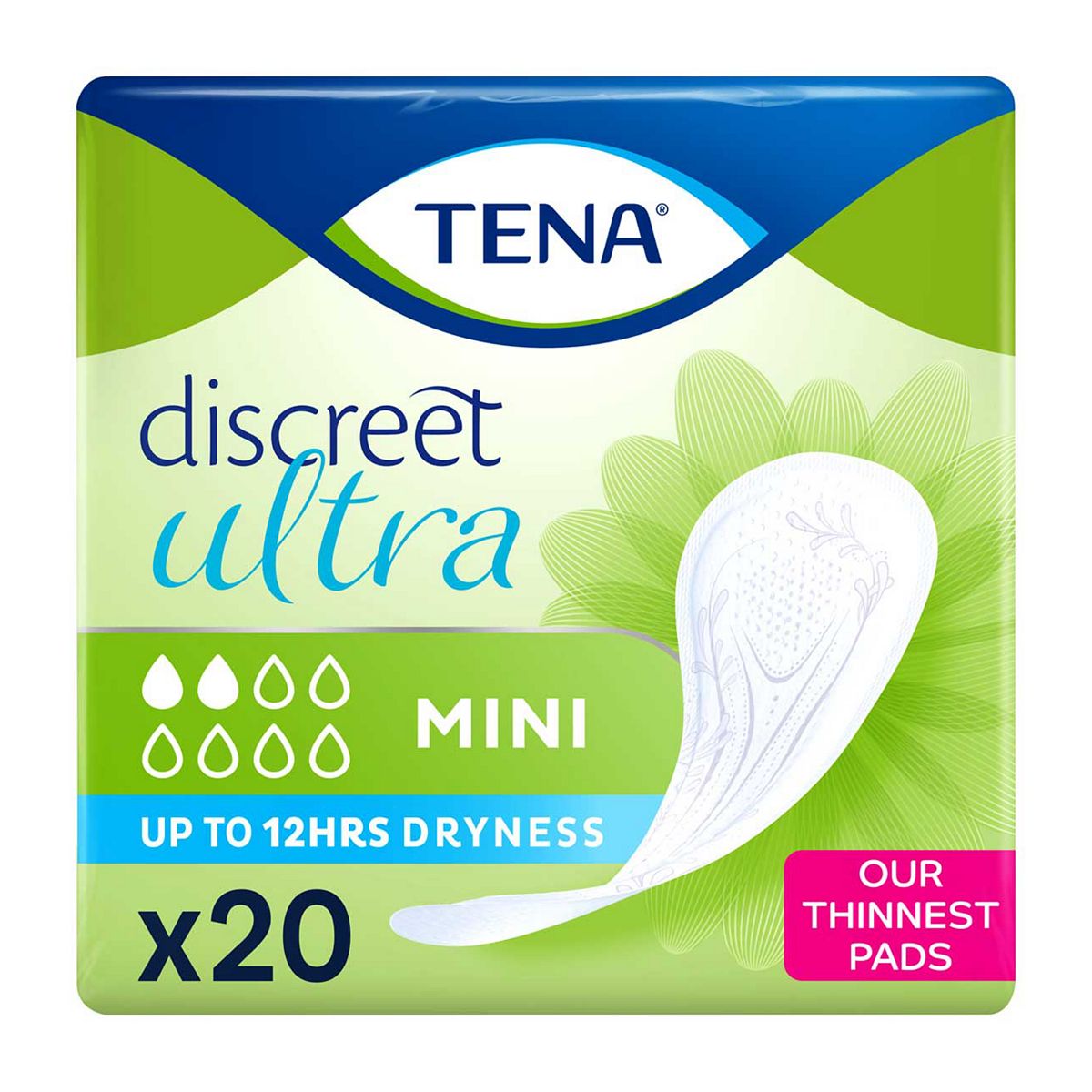 TENA Lady Discreet Mini 20 Pads GOODS Boots   