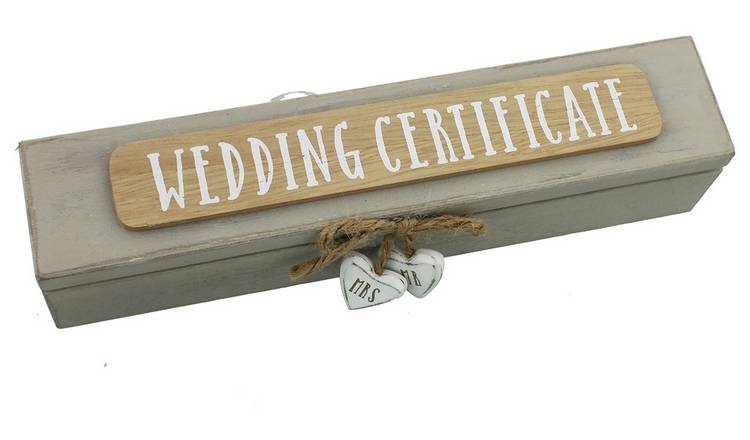 Wedding Certificate Box