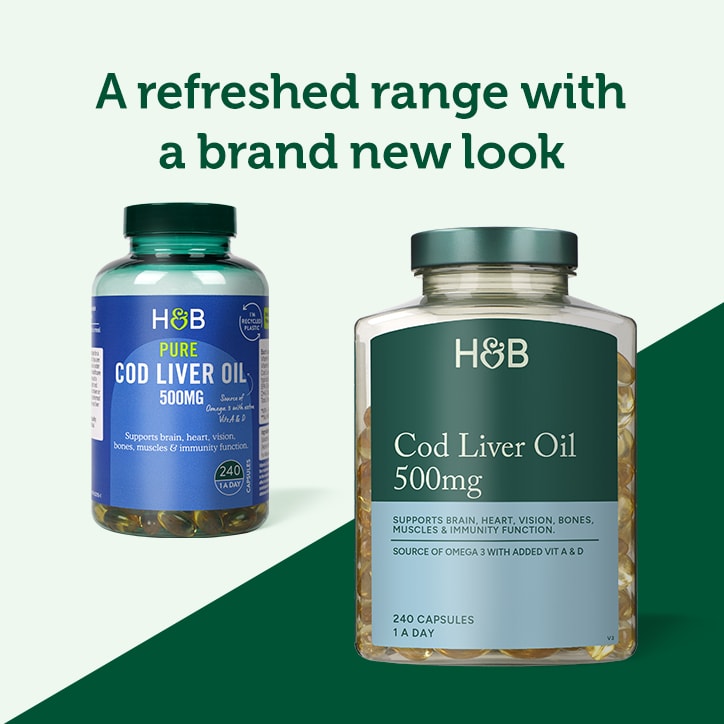 Holland & Barrett Pure Cod Liver Oil 1000mg 240 Capsules - McGrocer