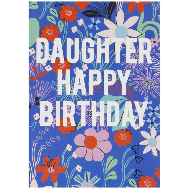 M&S Daughter Floral Birthday Card Miscellaneous M&S   