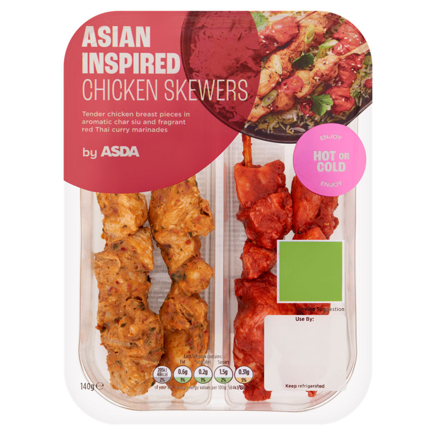 ASDA Asian Inspired Chicken Skewers 140g