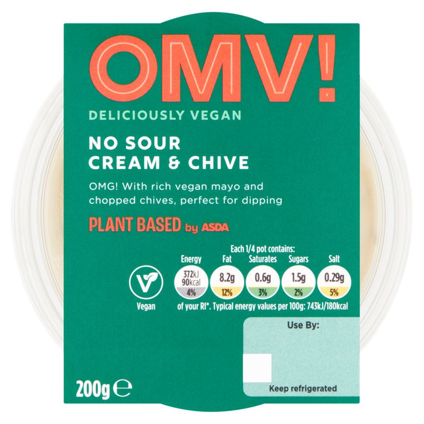 OMV! Deliciously Vegan No Sour Cream & Chive GOODS ASDA   